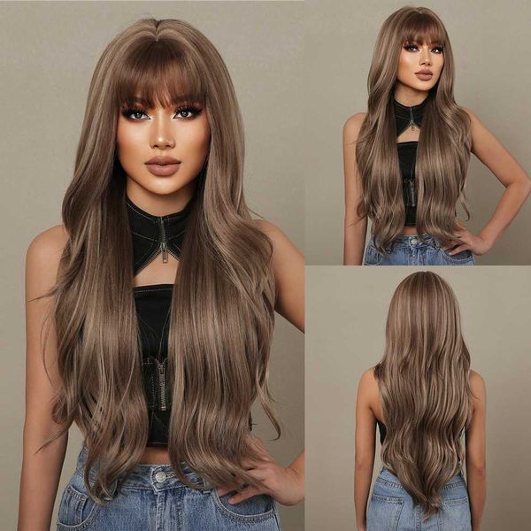 lace wigs haircube brown mixed blonde synthetic wigs with bang long natural wavy hair wig for women daily cosplay use heat resistant z0613, Black;brown
lace wigs haircube brown mixed blonde synthetic wigs with bang long natural wavy hair wig for women daily cosplay use heat resistant z0613, Black;brown