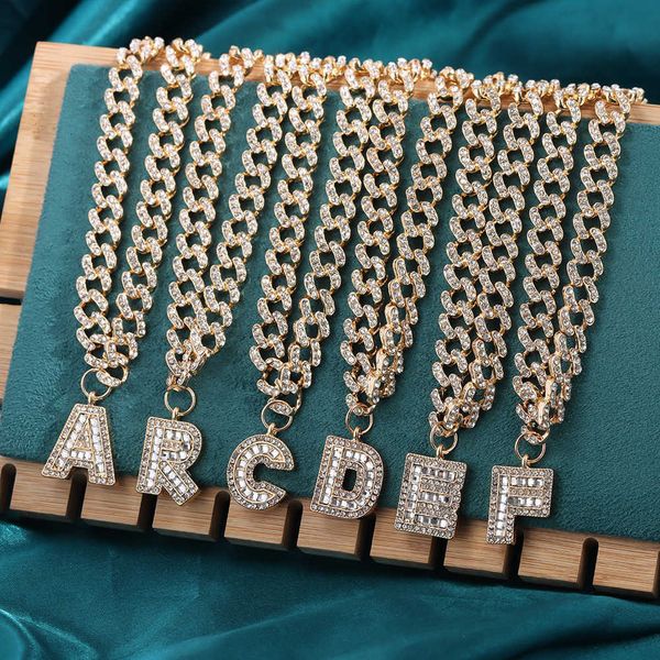 pendant necklaces hip hop baguette letter miami cuban link chain necklace for women chunky metal rhinestone 26 initials curb choker jewelry, Silver
pendant necklaces hip hop baguette letter miami cuban link chain necklace for women chunky metal rhinestone 26 initials curb choker jewelry, Silver