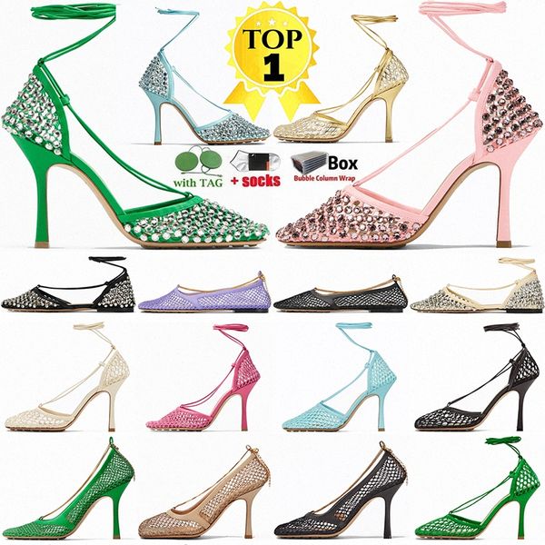 designer sparkle stretch lace-up sandals bottegas slippers women high heel fashion leather rhinestone mesh sandal slides ladies party weddin, Black
designer sparkle stretch lace-up sandals bottegas slippers women high heel fashion leather rhinestone mesh sandal slides ladies party weddin, Black