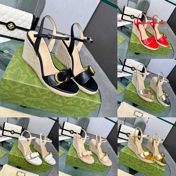 designers wedge sandals women straw raffia woven platform espadrille genuine leather high heels 8cm double g sandal summer beach wedding sho, Black
designers wedge sandals women straw raffia woven platform espadrille genuine leather high heels 8cm double g sandal summer beach wedding sho, Black