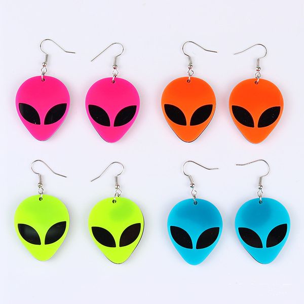 european and american new fluorescent green alien earrings and earrings temperament acrylic earstuds exaggerate trend big ear jewelry for wo, Silver
european and american new fluorescent green alien earrings and earrings temperament acrylic earstuds exaggerate trend big ear jewelry for wo, Silver