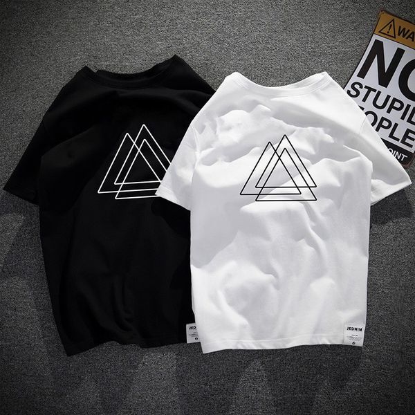 2023 new cotton mens short-sleeved t-shirt men loose fashion couples simple versatile body t-shirt clothing, White;black
2023 new cotton mens short-sleeved t-shirt men loose fashion couples simple versatile body t-shirt clothing, White;black