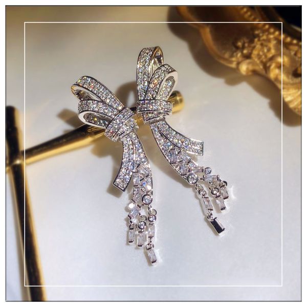 bowknot drop earrring aaaaa cz 100% real silver color bijou boho party wedding dangle earrings for women bridal jewelry, Golden
bowknot drop earrring aaaaa cz 100% real silver color bijou boho party wedding dangle earrings for women bridal jewelry, Golden