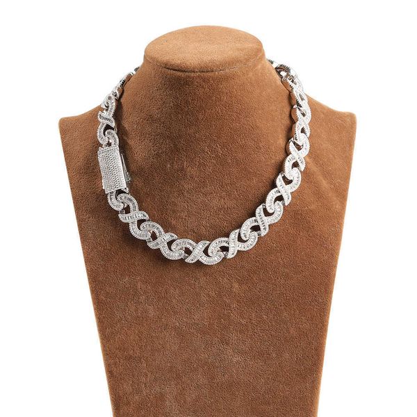 wholesale in stock 15mm aaa+ cz prong setting women 14k 18k iced out cuban chain cuban link necklaces for men, Silver
wholesale in stock 15mm aaa+ cz prong setting women 14k 18k iced out cuban chain cuban link necklaces for men, Silver