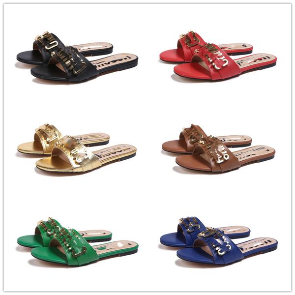 designer slippers ladies sandals summer flat leather shoes fashion beach women luxury slippers letter drag size 35-43, Black
designer slippers ladies sandals summer flat leather shoes fashion beach women luxury slippers letter drag size 35-43, Black