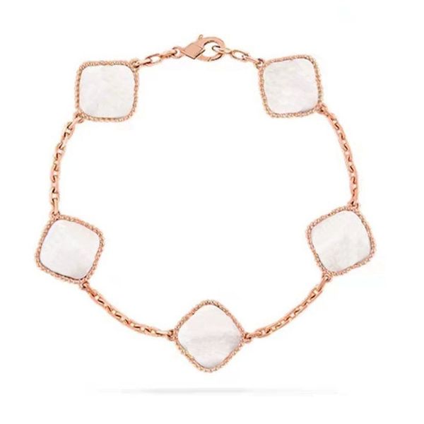 luxury clover four designer fashion charm bracelets for girls women 18k gold silver black white red green brand bracelet wedding party jewel
luxury clover four designer fashion charm bracelets for girls women 18k gold silver black white red green brand bracelet wedding party jewel