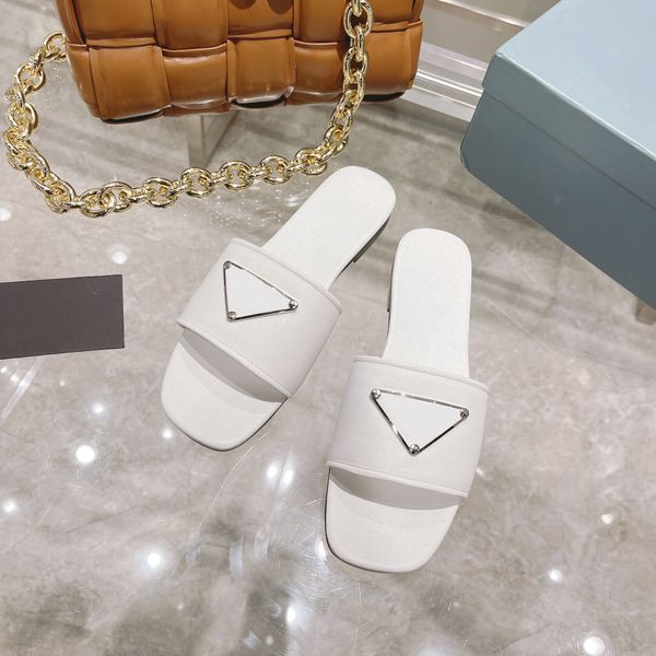 designer slippers womens flat slides fashion sandals leather summer flats shoes triangle logo beach flip flop sandale shoes black brown whit
designer slippers womens flat slides fashion sandals leather summer flats shoes triangle logo beach flip flop sandale shoes black brown whit