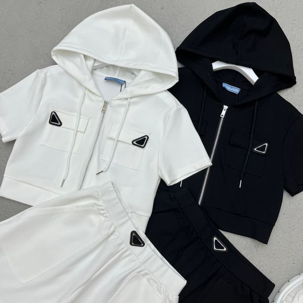 summer outfit two piece set for women casual hooded short sleeve loose crop shorts suit female tracksuits zipper thin jacket, Gray
summer outfit two piece set for women casual hooded short sleeve loose crop shorts suit female tracksuits zipper thin jacket, Gray