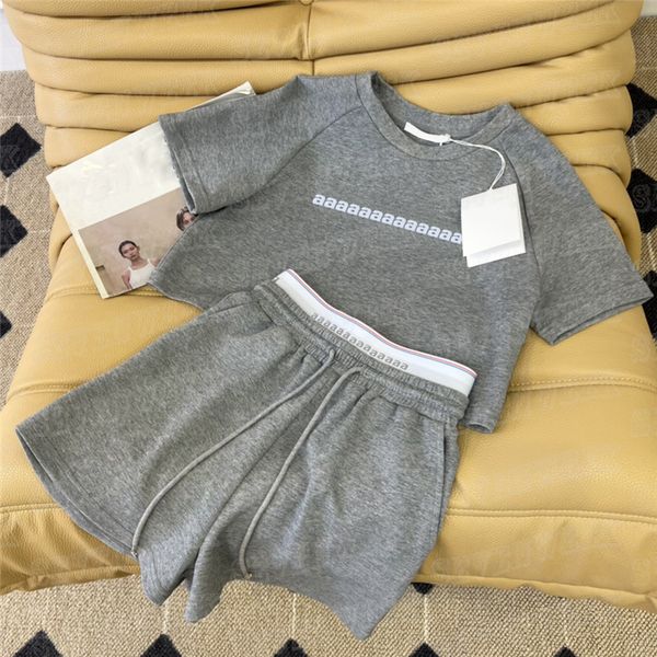 letter webbing shorts pullover women tracksuits designer cropped t shirts yoga short pant sports suits, Gray
letter webbing shorts pullover women tracksuits designer cropped t shirts yoga short pant sports suits, Gray