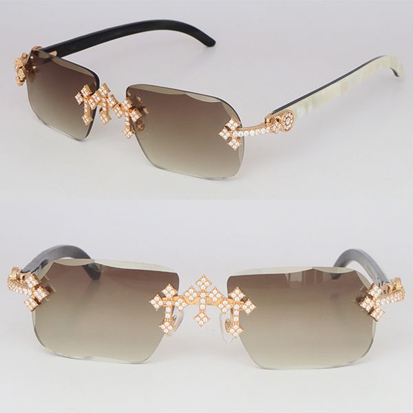 luxury cross accessories moissanite diamond set rimless sunglasses womans big stones diamond sun glasses original white buffalo horn men wom, White;black
luxury cross accessories moissanite diamond set rimless sunglasses womans big stones diamond sun glasses original white buffalo horn men wom, White;black