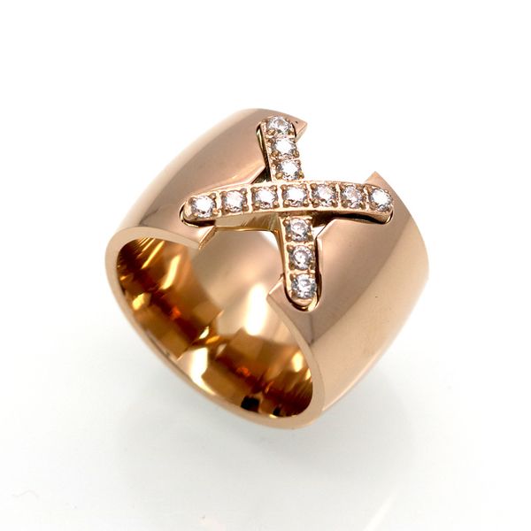 titanium steel x diamond ring women's cross ring cnc diamond zircon hip hop ring, Silver
titanium steel x diamond ring women's cross ring cnc diamond zircon hip hop ring, Silver