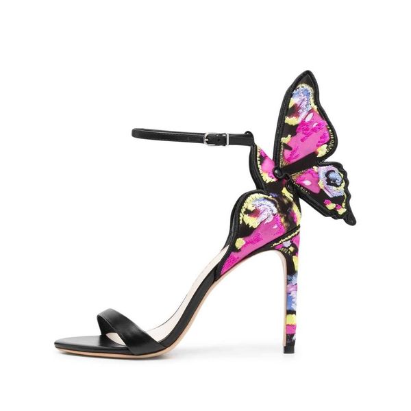 sophia webster 2023 ladies patent leather sandals 10cm high heel solid butterfly embroider open toe buckle strap colourful shoes 34-42, Black
sophia webster 2023 ladies patent leather sandals 10cm high heel solid butterfly embroider open toe buckle strap colourful shoes 34-42, Black