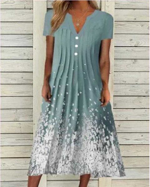 summer casual dresses womens clothing printed floral v neck midi skirt short sleeve dress for women, Black;gray
summer casual dresses womens clothing printed floral v neck midi skirt short sleeve dress for women, Black;gray
