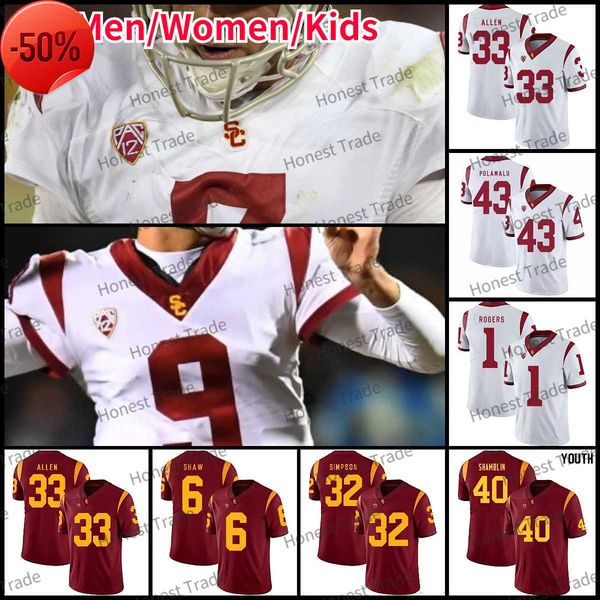 ncaa college football usc trojans jersey 43 troy polamalu 33 marcus allen 53 shane lee 13 caleb williams bush 26 travis dye austin jones add, Black;red
ncaa college football usc trojans jersey 43 troy polamalu 33 marcus allen 53 shane lee 13 caleb williams bush 26 travis dye austin jones add, Black;red
