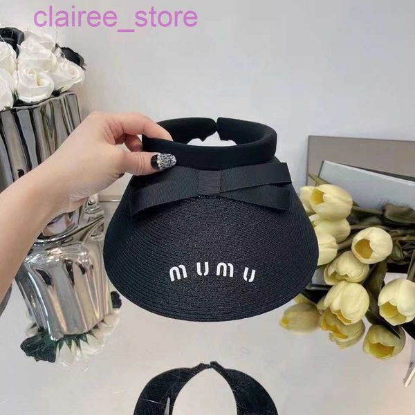 ball caps miu women's empty hat designer beanie cap sun protection uv bowknot large brim straw hats j230613, Blue;gray
ball caps miu women's empty hat designer beanie cap sun protection uv bowknot large brim straw hats j230613, Blue;gray