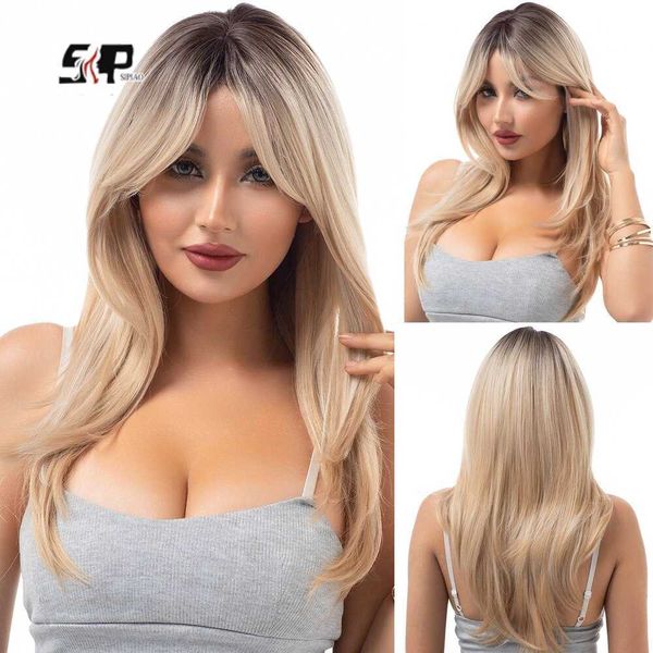 lace wigs sp synthetic wig ladies long blonde eight figure bangs layered wigs suitable for everyday parties z0613, Black;brown
lace wigs sp synthetic wig ladies long blonde eight figure bangs layered wigs suitable for everyday parties z0613, Black;brown
