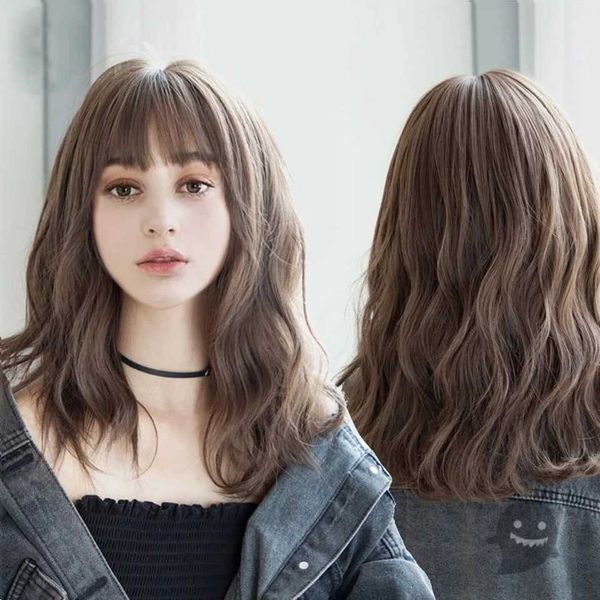 lace wigs shangke synthetic wigs for women daily cosplay long water wave lolita wig with bangs cold brown heat resistant hair bob wig z0613, Black;brown
lace wigs shangke synthetic wigs for women daily cosplay long water wave lolita wig with bangs cold brown heat resistant hair bob wig z0613, Black;brown