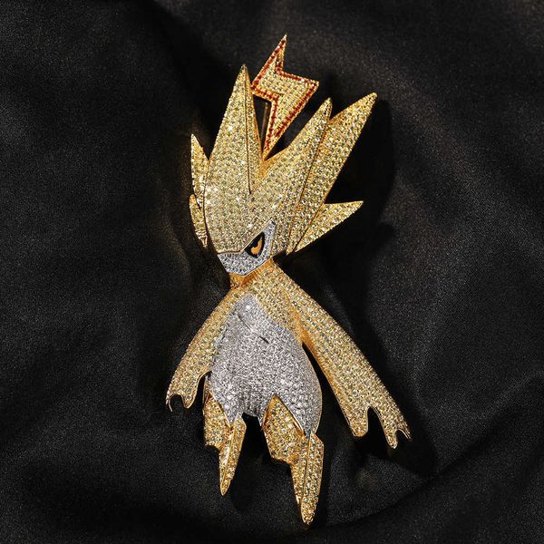 custom exquisite brass micro inlay ice out cubic zircon cartoon pendant necklace hip hop jewelry twist chain pendant, Silver
custom exquisite brass micro inlay ice out cubic zircon cartoon pendant necklace hip hop jewelry twist chain pendant, Silver