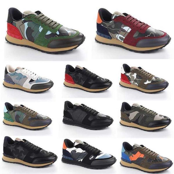 five-star valentinolies rockrunner casual luxury sk8 shoes women's walking men's rivet camouflage flat leather shoes suede fitness, Black
five-star valentinolies rockrunner casual luxury sk8 shoes women's walking men's rivet camouflage flat leather shoes suede fitness, Black