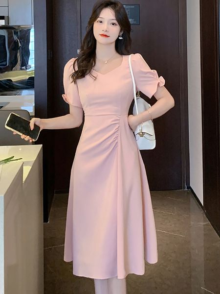 summer pink puff sleeve square collar midi dresses women korean vintage hepburn dress 2023 black dresses for official, Black;gray
summer pink puff sleeve square collar midi dresses women korean vintage hepburn dress 2023 black dresses for official, Black;gray