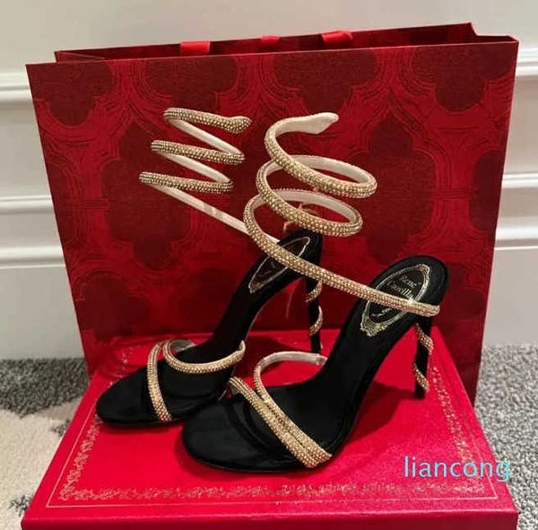 rene caovilla 2023 heels sandals cleo 95mm designers ankle wraparound women high heeled sandal flower rhinestone evening shoes q9oo, Black
rene caovilla 2023 heels sandals cleo 95mm designers ankle wraparound women high heeled sandal flower rhinestone evening shoes q9oo, Black