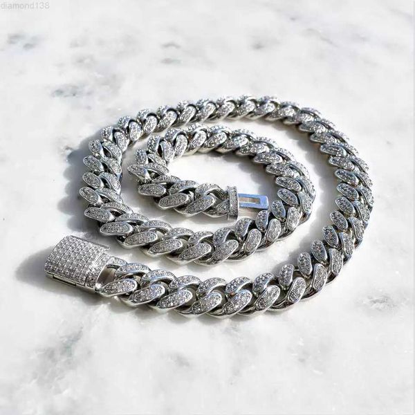 qianjian mens iced out diamond cuban link necklace hip hop jewelry necklace rapper chain vvs moissanite, Silver
qianjian mens iced out diamond cuban link necklace hip hop jewelry necklace rapper chain vvs moissanite, Silver