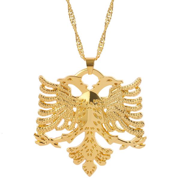 soitis albania flag eagle pendants russian emblem necklace coat of arms double headed eagle stainless steel pendants chain, Silver
soitis albania flag eagle pendants russian emblem necklace coat of arms double headed eagle stainless steel pendants chain, Silver