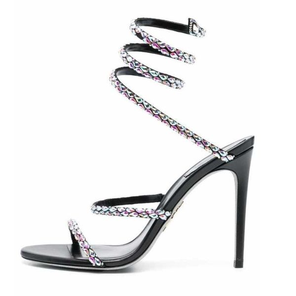 rene caovilla fashion sandals women's strass shoes ankle wrapped gao xi wedding crystal diamond snake luxury designer high heel 9.5cm r, Black
rene caovilla fashion sandals women's strass shoes ankle wrapped gao xi wedding crystal diamond snake luxury designer high heel 9.5cm r, Black
