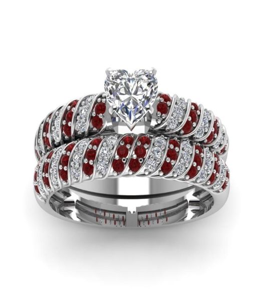 new exquisite 2pcs set 925 silver heart shaped diamond ring ruby and white sapphire ring anniversary gift bridal engagement weddin6222307
new exquisite 2pcs set 925 silver heart shaped diamond ring ruby and white sapphire ring anniversary gift bridal engagement weddin6222307