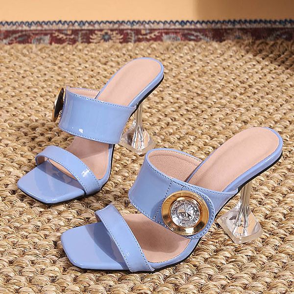 liyke 2023 new transparent heels 9cm slippers outdoor fashion metal crystal buckle designer sandal women slides party dress shoe, Black
liyke 2023 new transparent heels 9cm slippers outdoor fashion metal crystal buckle designer sandal women slides party dress shoe, Black