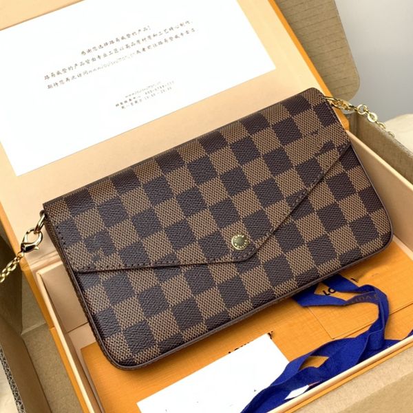 3pcs/set women classic shoulder bag luxury designer handbag pochette felicie bags genuine leather wallet clutch fashion messenger shopping t
3pcs/set women classic shoulder bag luxury designer handbag pochette felicie bags genuine leather wallet clutch fashion messenger shopping t