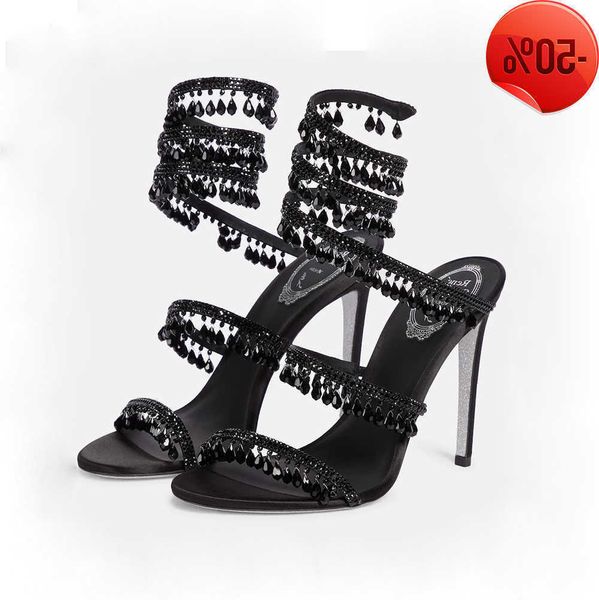 rene caovilla sandals crystal lamp stiletto heel sandals for womens shoe cleo rhinestone studded snake strass shoes luxury designers 9.5cm h, Black
rene caovilla sandals crystal lamp stiletto heel sandals for womens shoe cleo rhinestone studded snake strass shoes luxury designers 9.5cm h, Black