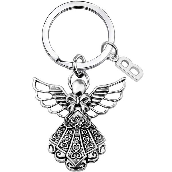 26 english letters guardian angel wings bow gifts various occasions keychains women men keyring, Slivery;golden
26 english letters guardian angel wings bow gifts various occasions keychains women men keyring, Slivery;golden