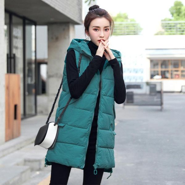 vests new arrival hooded female casual winter waistcoat cotton padded sleeveless long jacket coat vest for women, Black;white
vests new arrival hooded female casual winter waistcoat cotton padded sleeveless long jacket coat vest for women, Black;white