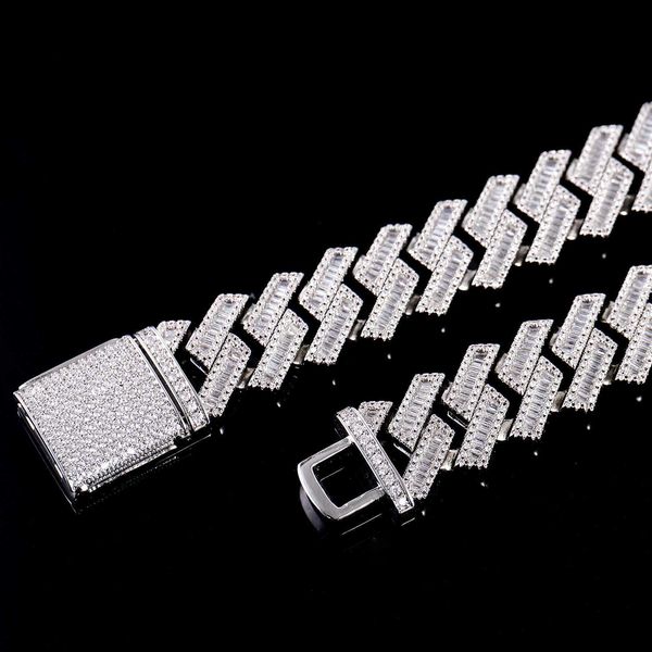 tri color link mens moissanite bracelet s925 20mm jewellery wholesale prong cuban chain, Silver
tri color link mens moissanite bracelet s925 20mm jewellery wholesale prong cuban chain, Silver