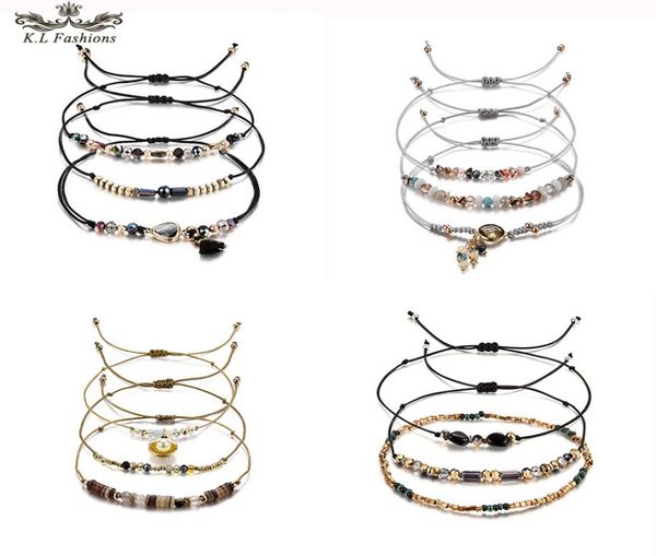 3pcslot bead bracelet for women multicolor crystal series tandem leaf heart round geometric pendant woven wax rope bracelet diy j6346025, Black
3pcslot bead bracelet for women multicolor crystal series tandem leaf heart round geometric pendant woven wax rope bracelet diy j6346025, Black