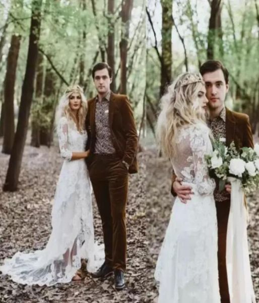 2022 new boho country wedding dresses bridal gown scalloped v neck a line lace applique front long sleeves sweep train custom made1082734, White
2022 new boho country wedding dresses bridal gown scalloped v neck a line lace applique front long sleeves sweep train custom made1082734, White