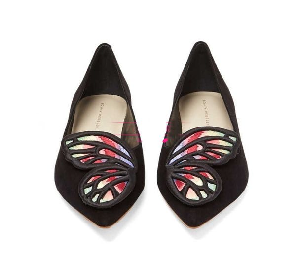 sophia webster 2023 ladies sheepskin suede pointed shoes low heel embroider mutli butterfly ornaments black shoes 34-42
sophia webster 2023 ladies sheepskin suede pointed shoes low heel embroider mutli butterfly ornaments black shoes 34-42