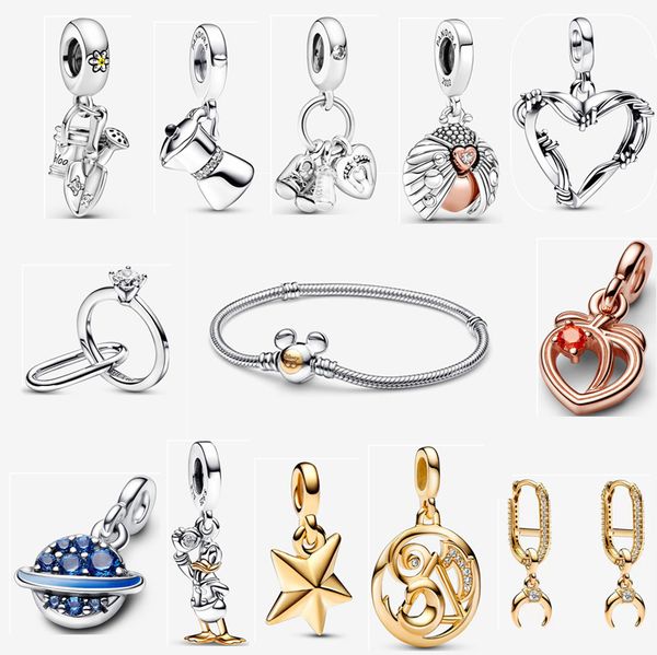 2023 new 925 silver charms bracelets for women engagement gift designer jewelry diy fit pandora duck diamond dangle charm mouse bracelet ear, Golden;silver
2023 new 925 silver charms bracelets for women engagement gift designer jewelry diy fit pandora duck diamond dangle charm mouse bracelet ear, Golden;silver