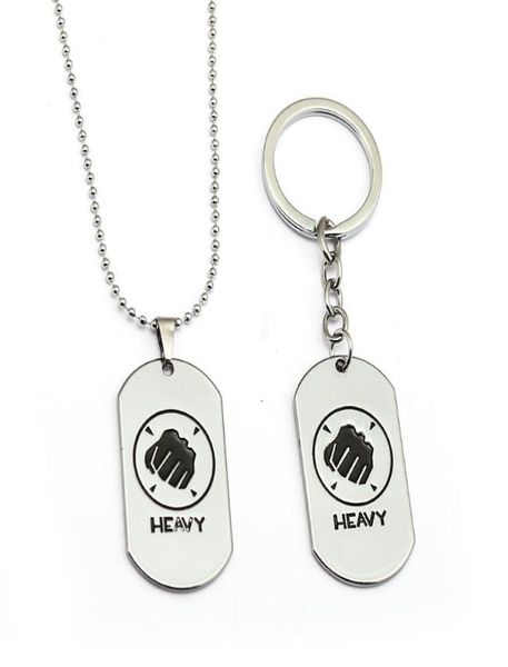 hsic game jewelry team fortress 2 keychain heavy dog tag pendant metal alloy keyring holder for fans porte clef hc129043223538, Silver
hsic game jewelry team fortress 2 keychain heavy dog tag pendant metal alloy keyring holder for fans porte clef hc129043223538, Silver