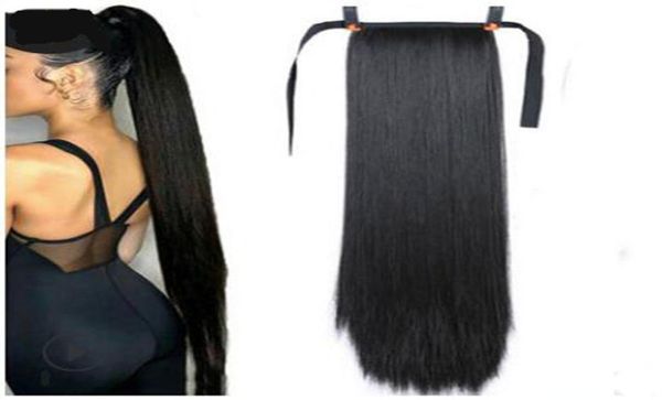 young and beauty long straight synthetic ponytails clip in tail false hair hairpiece with synthetic heat resistant pony tail exten8900585, Black
young and beauty long straight synthetic ponytails clip in tail false hair hairpiece with synthetic heat resistant pony tail exten8900585, Black