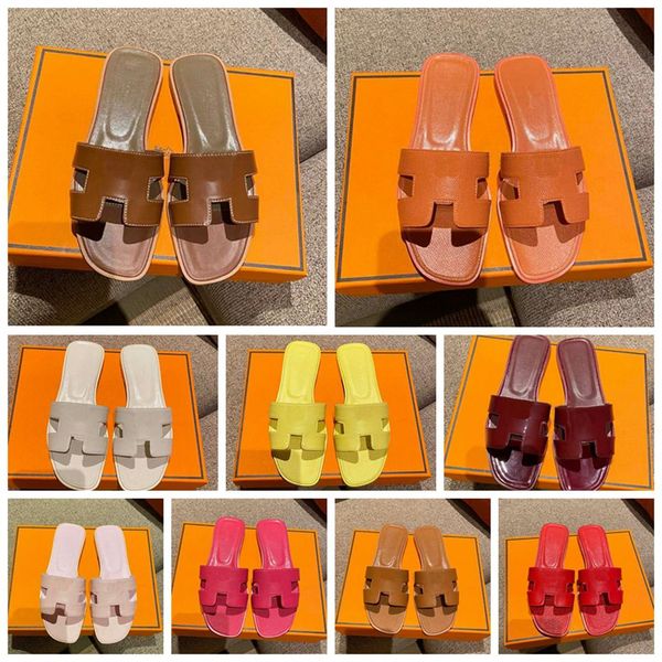 designer slippers leather sliders for womens classic multi-color lychee pattern one line women slippers summer outwear leisure beach sandal, Black
designer slippers leather sliders for womens classic multi-color lychee pattern one line women slippers summer outwear leisure beach sandal, Black