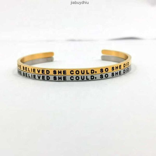 unique custom bracelet popular motivational jewelry inspirational mantra cuff rainbow she believed bangle for gift, Silver
unique custom bracelet popular motivational jewelry inspirational mantra cuff rainbow she believed bangle for gift, Silver