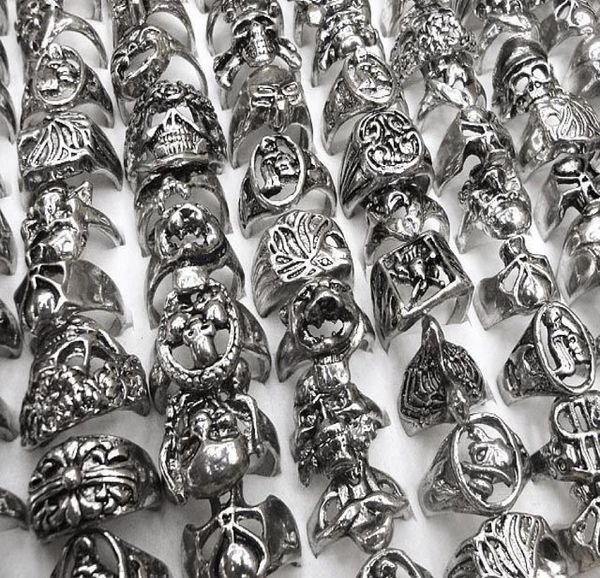 gothic skull carved biker mixed styles lots mens antisilver rings retro new jewelry r00343096190, Silver
gothic skull carved biker mixed styles lots mens antisilver rings retro new jewelry r00343096190, Silver