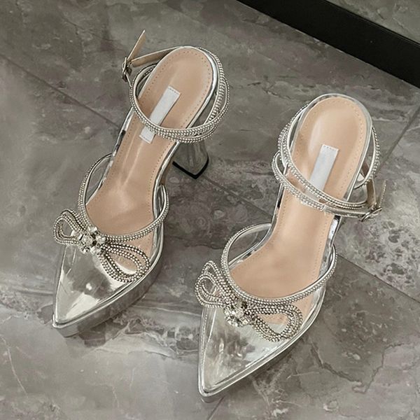 liyke pvc transparent high heels women pumps sandals fashion crystal butterfly-knot pointed toe platform chunky party prom shoes, Black
liyke pvc transparent high heels women pumps sandals fashion crystal butterfly-knot pointed toe platform chunky party prom shoes, Black