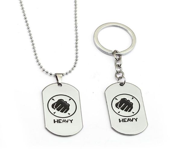 hsic game jewelry team fortress 2 keychain heavy dog tag pendant metal alloy keyring holder for fans porte clef hc129043906062, Silver
hsic game jewelry team fortress 2 keychain heavy dog tag pendant metal alloy keyring holder for fans porte clef hc129043906062, Silver