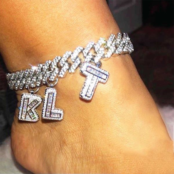 anklets new crystal baguette 26 initials diy name cuban link anklet bracelets for women iced out letter chunky ankle chain party jewelry 230, Red;blue
anklets new crystal baguette 26 initials diy name cuban link anklet bracelets for women iced out letter chunky ankle chain party jewelry 230, Red;blue