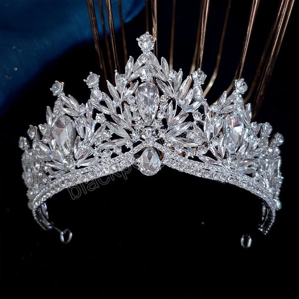 korean luxury big water drop crystal crown tiara for women girls wedding party elegant bridal queen crown hair jewelry, White;golden
korean luxury big water drop crystal crown tiara for women girls wedding party elegant bridal queen crown hair jewelry, White;golden