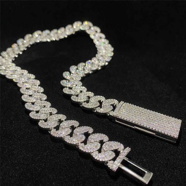 15mm silver moissanite diamond initial cuban necklace pass diamond tester hip hop jewelry iced out cuban link chain
15mm silver moissanite diamond initial cuban necklace pass diamond tester hip hop jewelry iced out cuban link chain