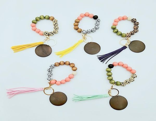 10 styles wooden bracelet keychain with tassels keys diy wood fiber pandent woodwooden bead bangle key decorate9885183, Silver
10 styles wooden bracelet keychain with tassels keys diy wood fiber pandent woodwooden bead bangle key decorate9885183, Silver